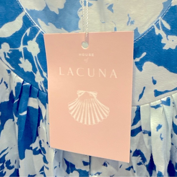 NWT House of Lacuna Lou Lou Blouse in Blue Floral - Picture 5 of 7